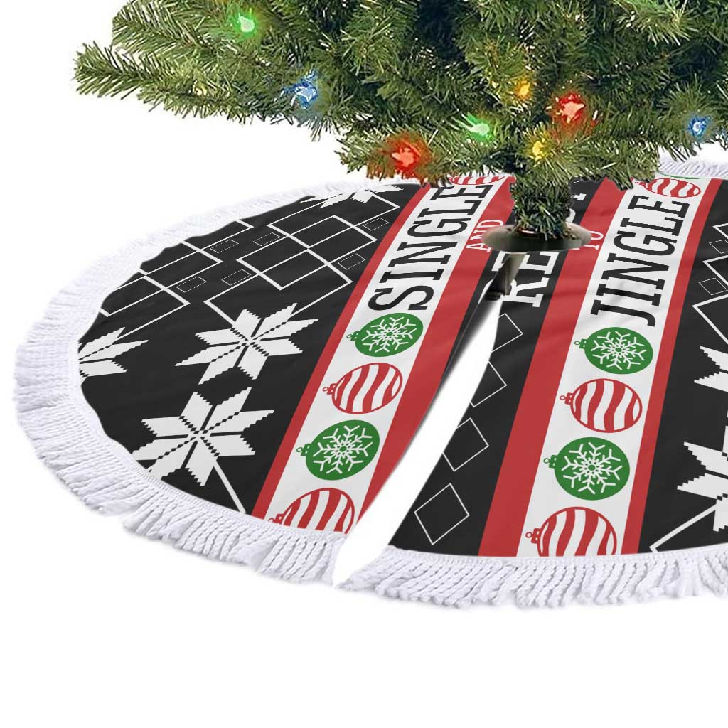 Single Ready To Jingle Christmas Tree Skirt Xmas Holiday Patterns - Wonder Print Shop