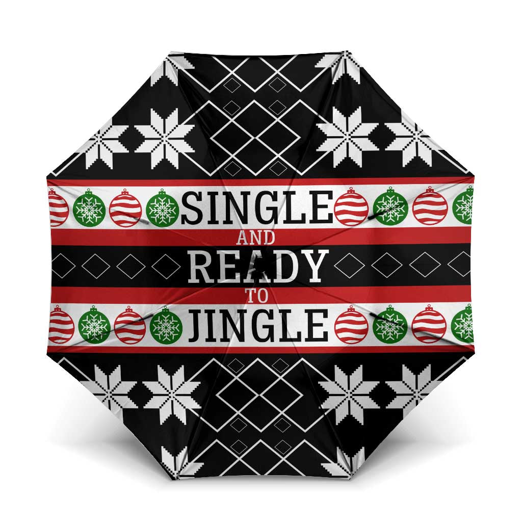Single Ready To Jingle Christmas Umbrella Xmas Holiday Patterns - Wonder Print Shop