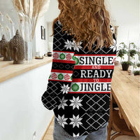 Single Ready To Jingle Christmas Women Casual Shirt Xmas Holiday Patterns - Wonder Print Shop