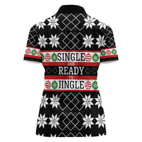 Single Ready To Jingle Christmas Women Polo Shirt Xmas Holiday Patterns - Wonder Print Shop