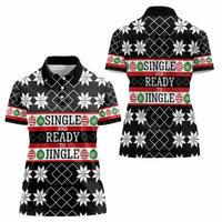 Single Ready To Jingle Christmas Women Polo Shirt Xmas Holiday Patterns - Wonder Print Shop