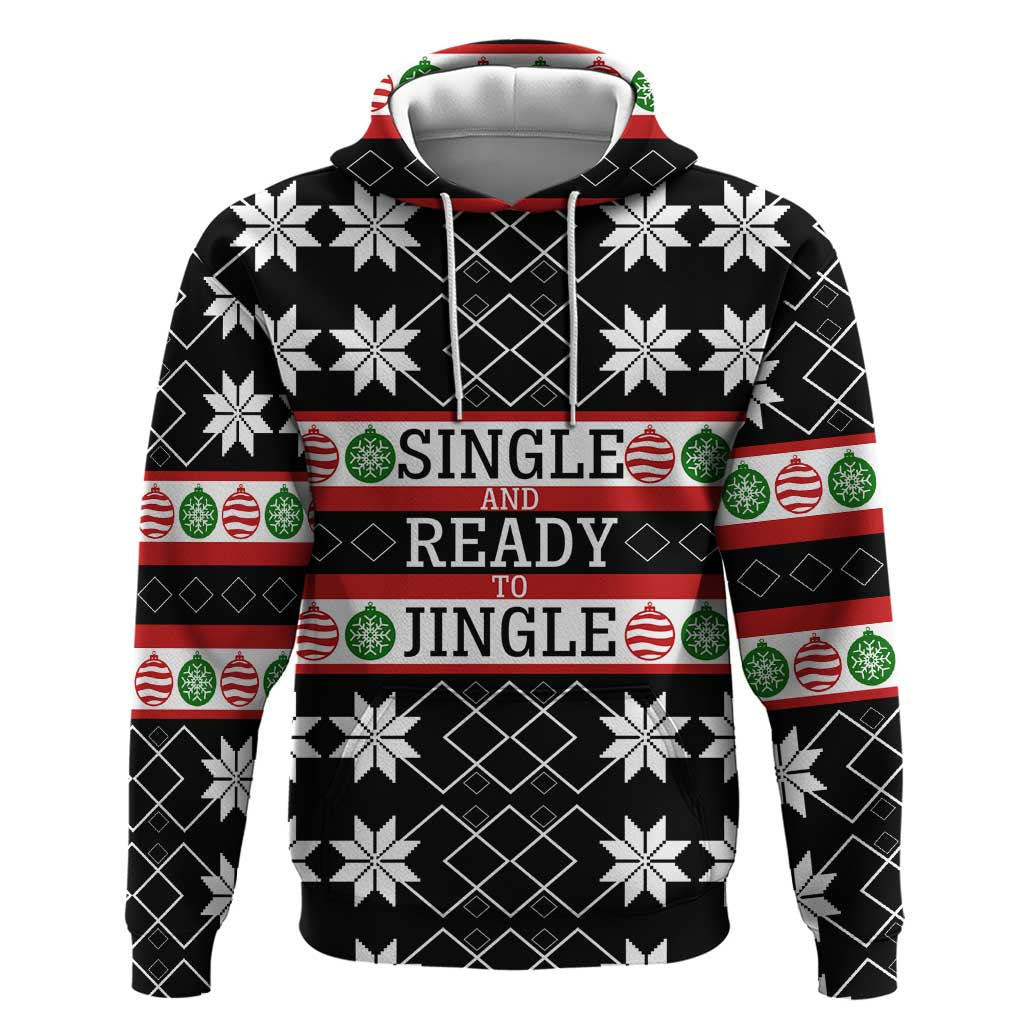 Single Ready To Jingle Christmas Zip Hoodie Xmas Holiday Patterns - Wonder Print Shop