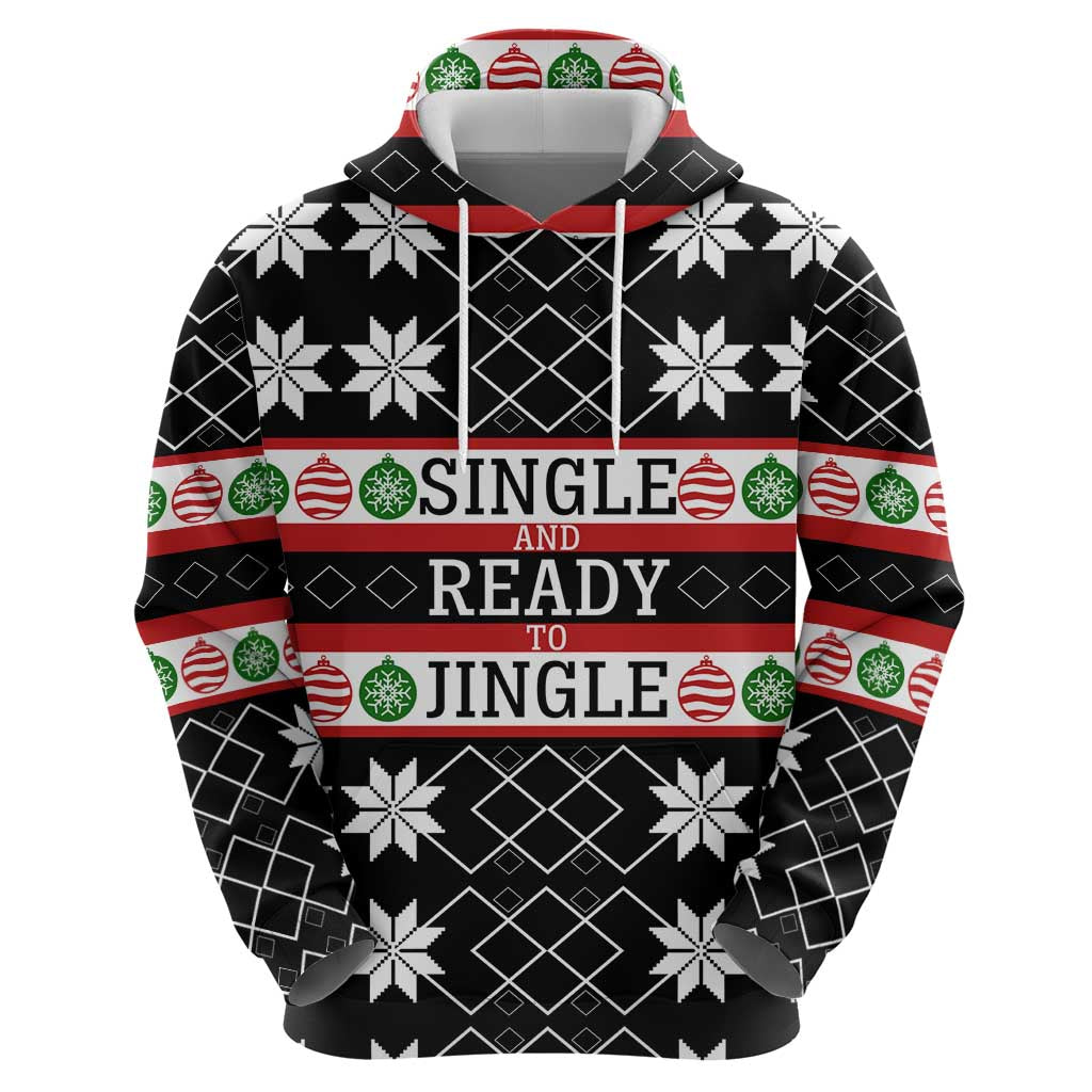 Single Ready To Jingle Christmas Zip Hoodie Xmas Holiday Patterns - Wonder Print Shop