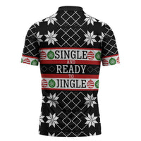Single Ready To Jingle Christmas Zipper Polo Shirt Xmas Holiday Patterns - Wonder Print Shop