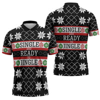 Single Ready To Jingle Christmas Zipper Polo Shirt Xmas Holiday Patterns - Wonder Print Shop