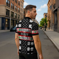 Single Ready To Jingle Christmas Zipper Polo Shirt Xmas Holiday Patterns - Wonder Print Shop