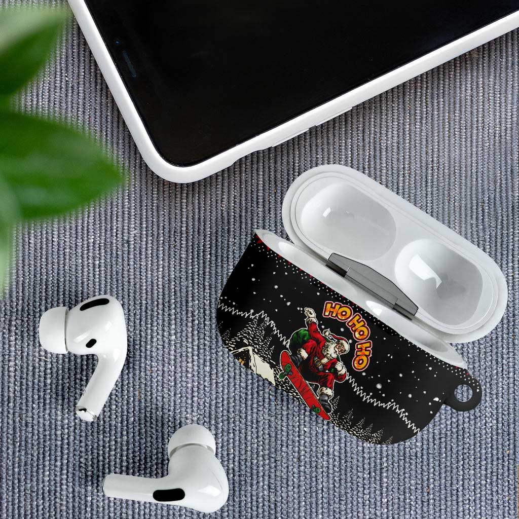 Skater Santa Claus Ho Ho Ho Christmas AirPods Case Xmas Holiday Patterns - Wonder Print Shop