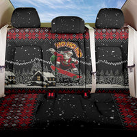 Skater Santa Claus Ho Ho Ho Christmas Back Car Seat Cover Xmas Holiday Patterns - Wonder Print Shop