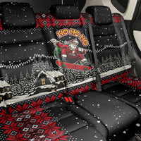 Skater Santa Claus Ho Ho Ho Christmas Back Car Seat Cover Xmas Holiday Patterns - Wonder Print Shop