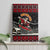 Skater Santa Claus Ho Ho Ho Christmas Canvas Wall Art Xmas Holiday Patterns - Wonder Print Shop