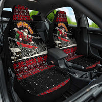 Skater Santa Claus Ho Ho Ho Christmas Car Seat Cover Xmas Holiday Patterns - Wonder Print Shop
