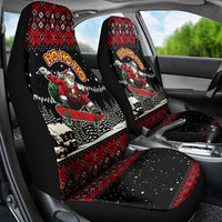 Skater Santa Claus Ho Ho Ho Christmas Car Seat Cover Xmas Holiday Patterns - Wonder Print Shop