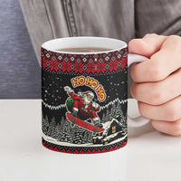 Skater Santa Claus Ho Ho Ho Christmas Ceramic Mug Xmas Holiday Patterns - Wonder Print Shop
