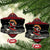 Skater Santa Claus Ho Ho Ho Christmas Ceramic Ornament Xmas Holiday Patterns - Wonder Print Shop