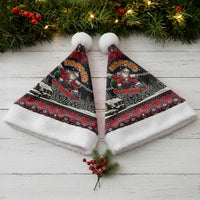 Skater Santa Claus Ho Ho Ho Christmas Santa Hat Xmas Holiday Patterns - Wonder Print Shop
