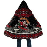 Skater Santa Claus Ho Ho Ho Christmas Cloak Xmas Holiday Patterns - Wonder Print Shop