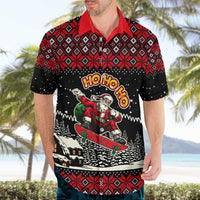 Skater Santa Claus Ho Ho Ho Christmas Hawaiian Shirt Xmas Holiday Patterns - Wonder Print Shop