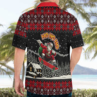 Skater Santa Claus Ho Ho Ho Christmas Hawaiian Shirt Xmas Holiday Patterns - Wonder Print Shop