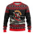 Skater Santa Claus Ho Ho Ho Christmas Ugly Christmas Sweater Xmas Holiday Patterns - Wonder Print Shop