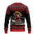 Skater Santa Claus Ho Ho Ho Christmas Ugly Christmas Sweater Xmas Holiday Patterns - Wonder Print Shop