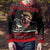 Skater Santa Claus Ho Ho Ho Christmas Ugly Christmas Sweater Xmas Holiday Patterns - Wonder Print Shop
