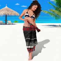 Skater Santa Claus Ho Ho Ho Christmas Sarong Xmas Holiday Patterns - Wonder Print Shop