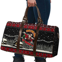 Skater Santa Claus Ho Ho Ho Christmas Travel Bag Xmas Holiday Patterns - Wonder Print Shop