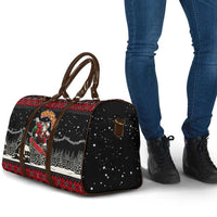 Skater Santa Claus Ho Ho Ho Christmas Travel Bag Xmas Holiday Patterns - Wonder Print Shop