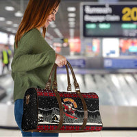 Skater Santa Claus Ho Ho Ho Christmas Travel Bag Xmas Holiday Patterns - Wonder Print Shop