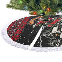 Skater Santa Claus Ho Ho Ho Christmas Tree Skirt Xmas Holiday Patterns - Wonder Print Shop