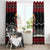 Skater Santa Claus Ho Ho Ho Christmas Window Curtain Xmas Holiday Patterns - Wonder Print Shop