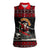 Skater Santa Claus Ho Ho Ho Christmas Women Sleeveless Polo Shirt Xmas Holiday Patterns - Wonder Print Shop