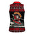 Skater Santa Claus Ho Ho Ho Christmas Women Sleeveless Polo Shirt Xmas Holiday Patterns - Wonder Print Shop