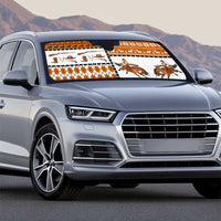 Horse Cowboy Merry Christmas Design Auto Sun Shade Funny Xmas Holiday Patterns - Wonder Print Shop