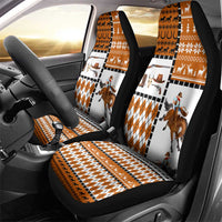 Horse Cowboy Merry Christmas Design Car Seat Cover Funny Xmas Holiday Patterns - Wonder Print Shop