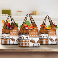 Horse Cowboy Merry Christmas Design Grocery Bag Funny Xmas Holiday Patterns - Wonder Print Shop