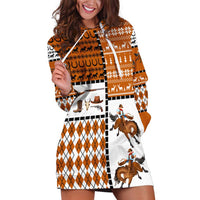 Horse Cowboy Merry Christmas Design Hoodie Dress Funny Xmas Holiday Patterns - Wonder Print Shop