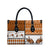 Horse Cowboy Merry Christmas Design Leather Bag Funny Xmas Holiday Patterns - Wonder Print Shop