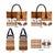 Horse Cowboy Merry Christmas Design Leather Bag Funny Xmas Holiday Patterns - Wonder Print Shop