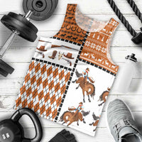 Horse Cowboy Merry Christmas Design Men Tank Top Funny Xmas Holiday Patterns - Wonder Print Shop