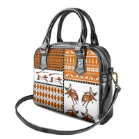 Horse Cowboy Merry Christmas Design Shoulder Handbag Funny Xmas Holiday Patterns - Wonder Print Shop