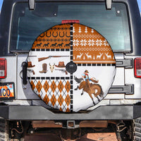 Horse Cowboy Merry Christmas Design Spare Tire Cover Funny Xmas Holiday Patterns - Wonder Print Shop