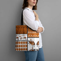 Horse Cowboy Merry Christmas Design Tote Bag Funny Xmas Holiday Patterns - Wonder Print Shop
