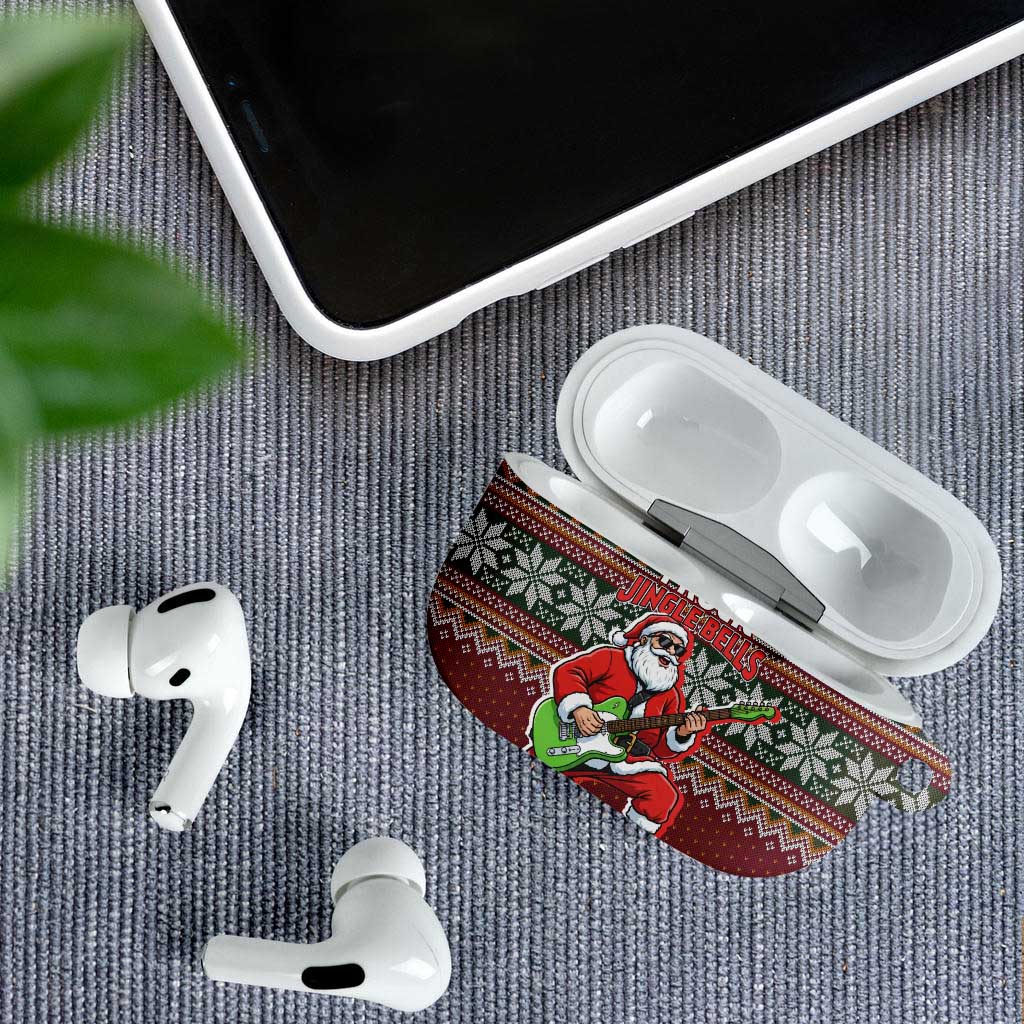 I Rock Jingle Bells Christmas Design AirPods Case Funny Xmas Holiday Patterns - Wonder Print Shop