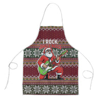 I Rock Jingle Bells Christmas Design Apron Funny Xmas Holiday Patterns - Wonder Print Shop
