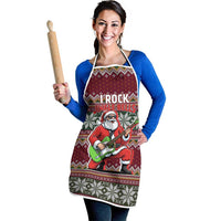 I Rock Jingle Bells Christmas Design Apron Funny Xmas Holiday Patterns - Wonder Print Shop