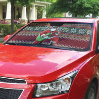 I Rock Jingle Bells Christmas Design Auto Sun Shade Funny Xmas Holiday Patterns - Wonder Print Shop