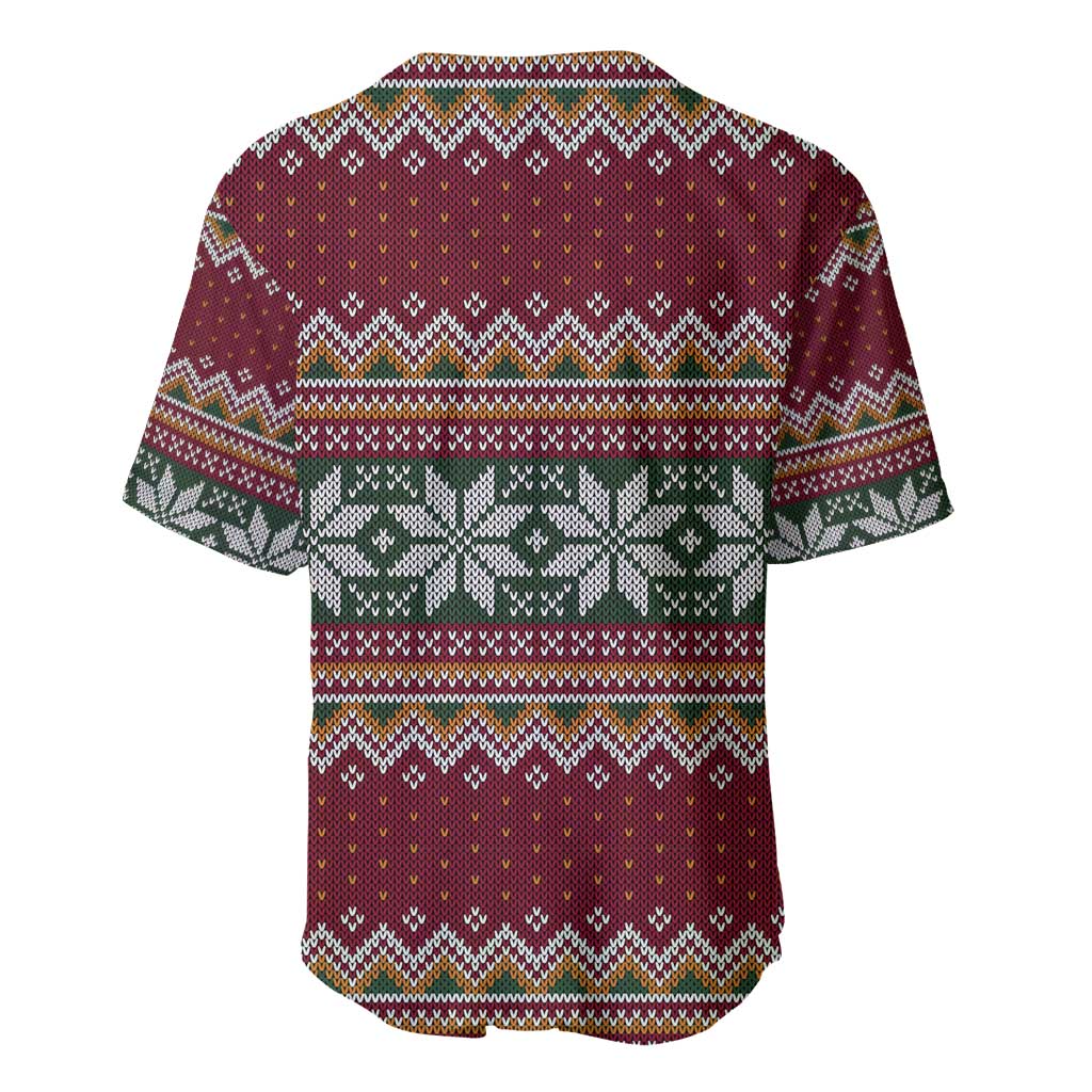 I Rock Jingle Bells Christmas Design Baseball Jersey Funny Xmas Holiday Patterns - Wonder Print Shop