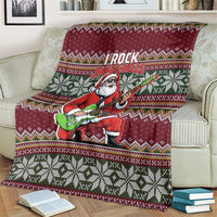 I Rock Jingle Bells Christmas Design Blanket Funny Xmas Holiday Patterns - Wonder Print Shop