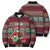 I Rock Jingle Bells Christmas Design Bomber Puffer Jacket Funny Xmas Holiday Patterns - Wonder Print Shop